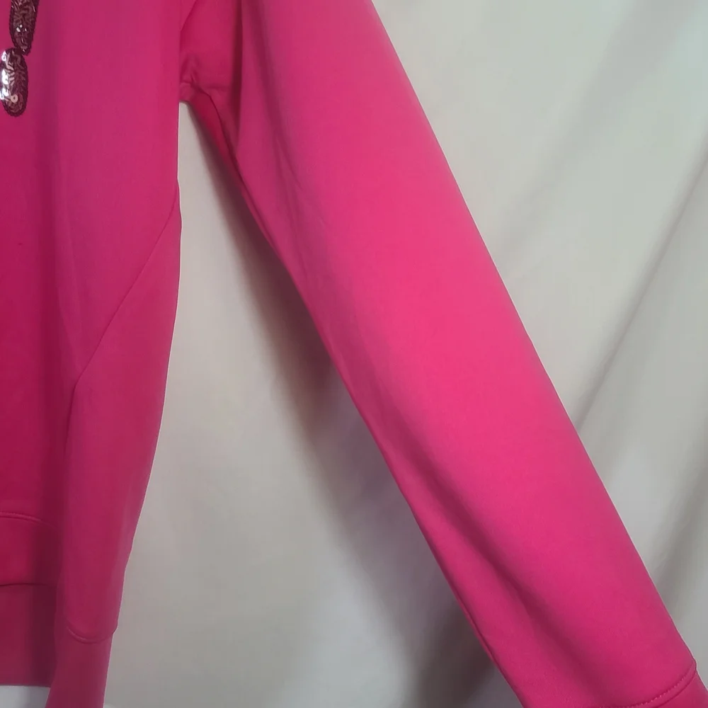 Juicy Couture Pink Meow Long Sleeve Shirt Sequins Size Large - Picture 9 of 16